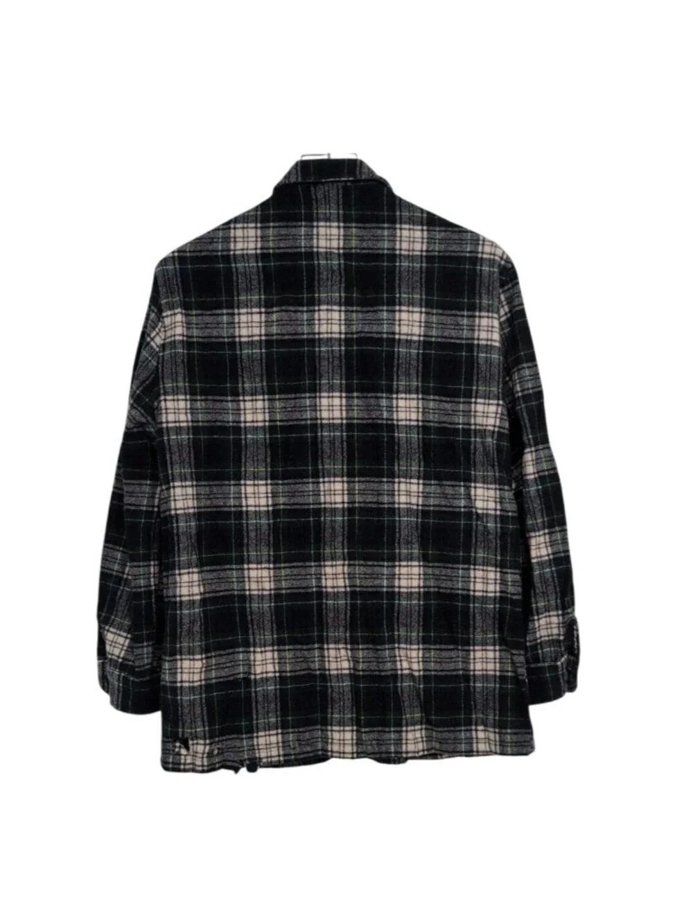 Vintage Pendleton Virgin Wool Plaid Blazer Mens Size Large Green 3 Button Jacket